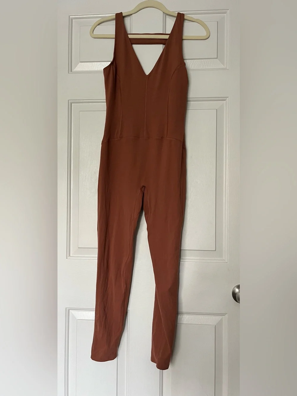 FP Movement by Free People Rust-Brown Cutout Back Jumpsuit - Picture 5 of 9